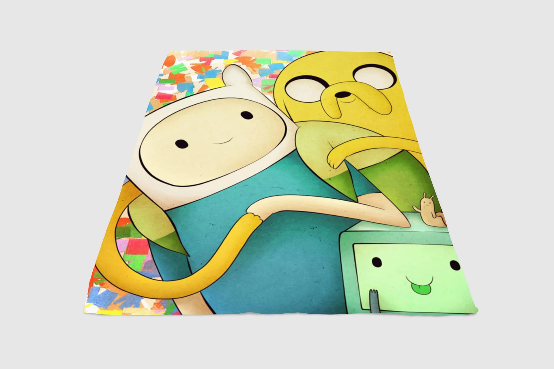Beemo Jack And Finn Adventure Time Fleece Blanket