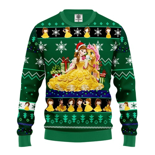 Bella Beauty And The Beast Christmas Ugly Sweater