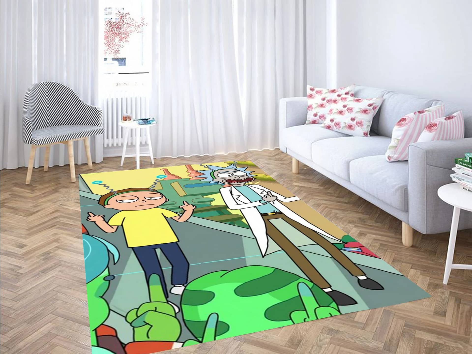 Best Rick And Morty Wallpaper Carpet Rug