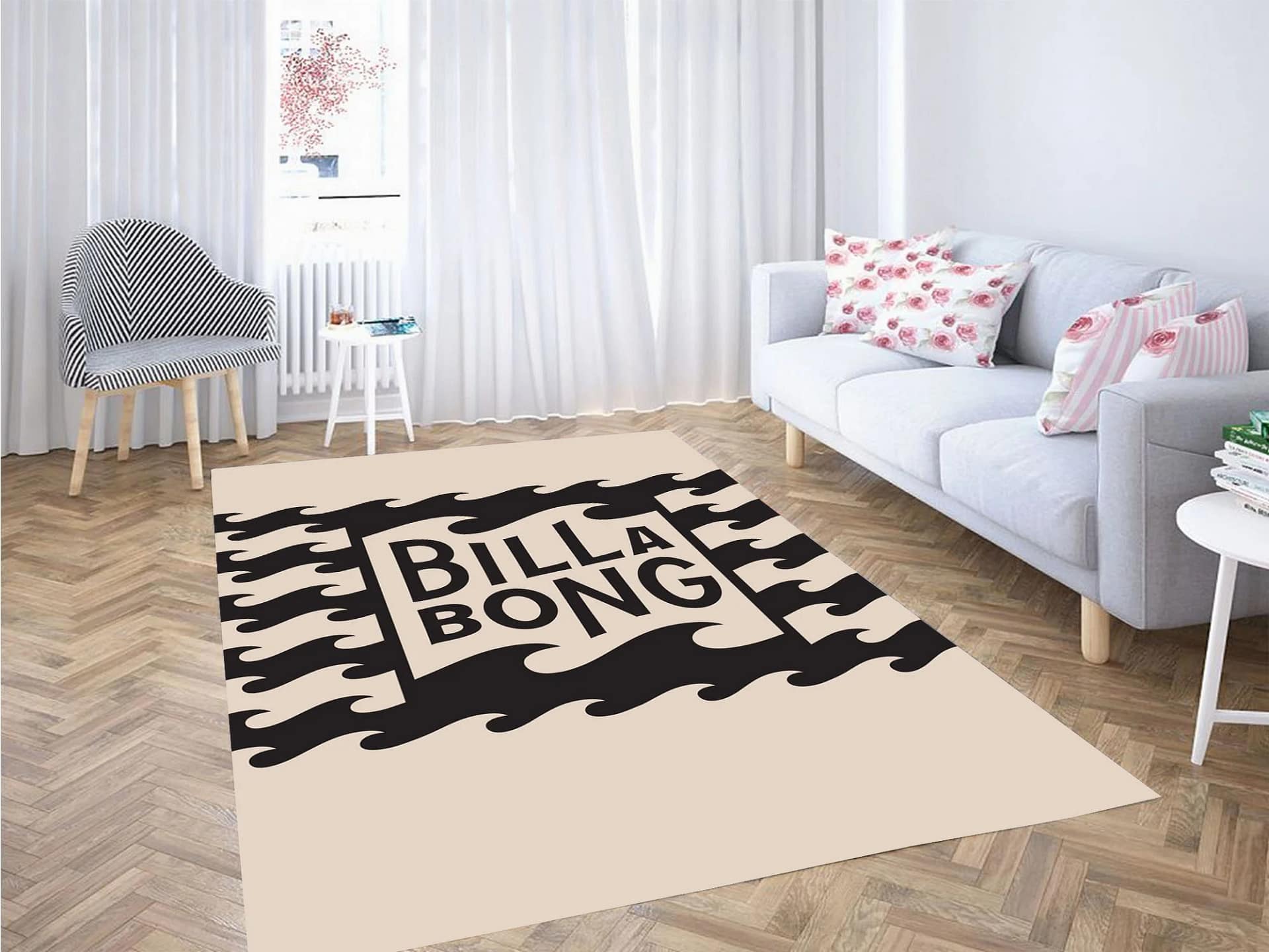 Billabong Wave Iconic Brand Carpet Rug