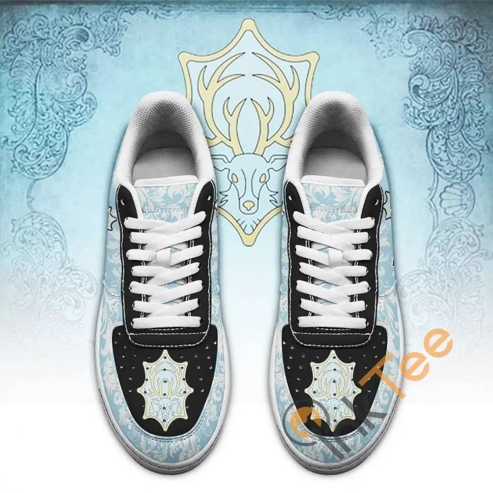 Black Clover Magic Knights Squad Azure Deer Anime Amazon Nike Air Force Shoes