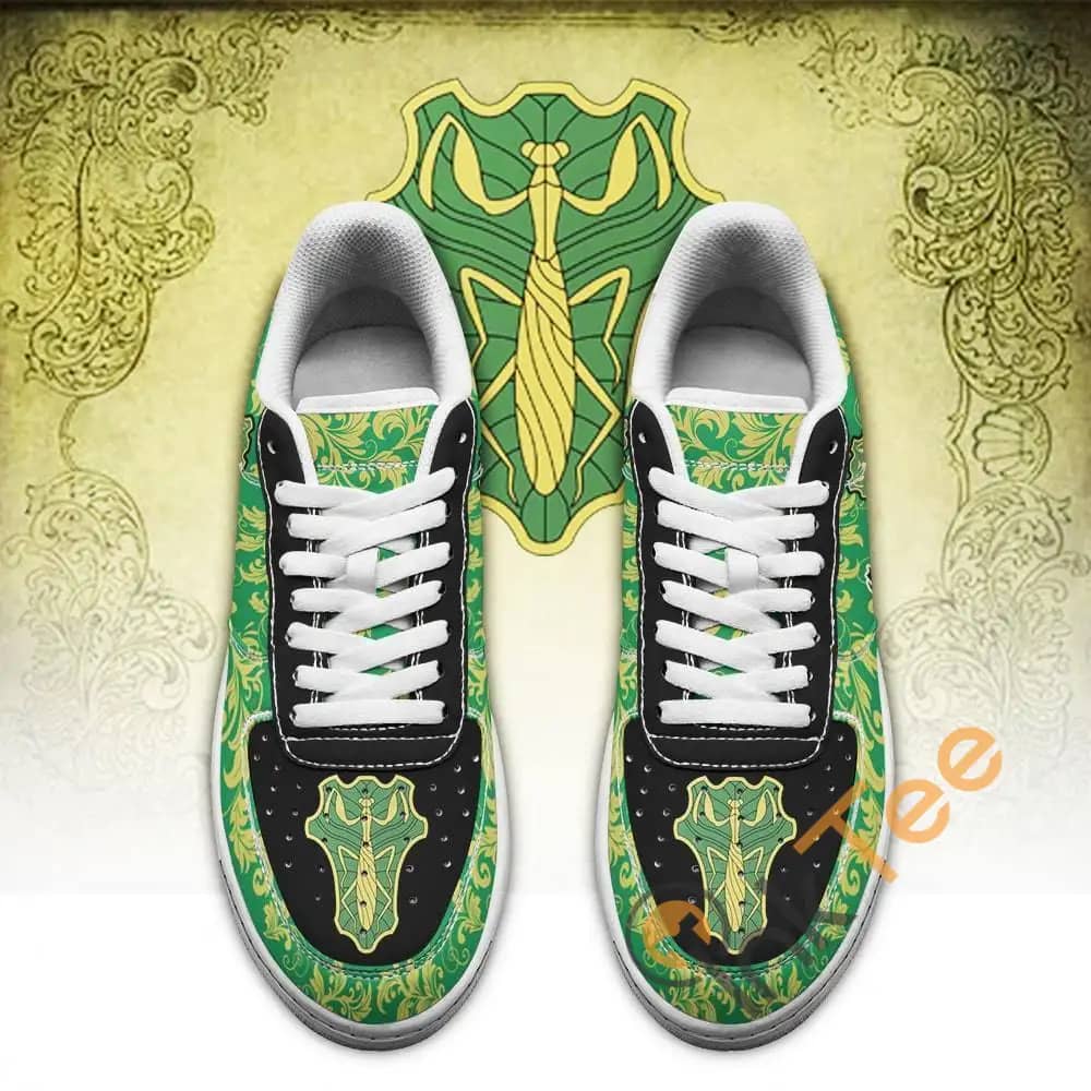 Black Clover Magic Knights Squad Green Mantis Anime Amazon Nike Air Force Shoes