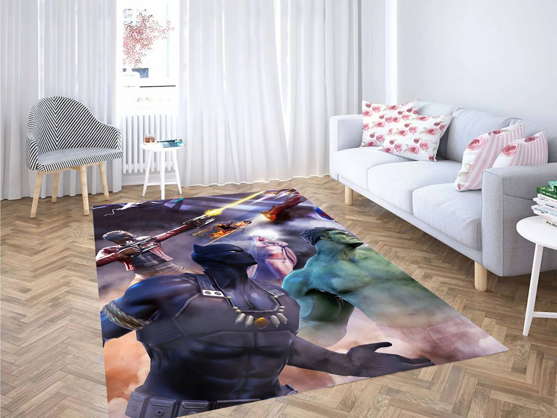 Black Panther Marvel Heroes Carpet Rug