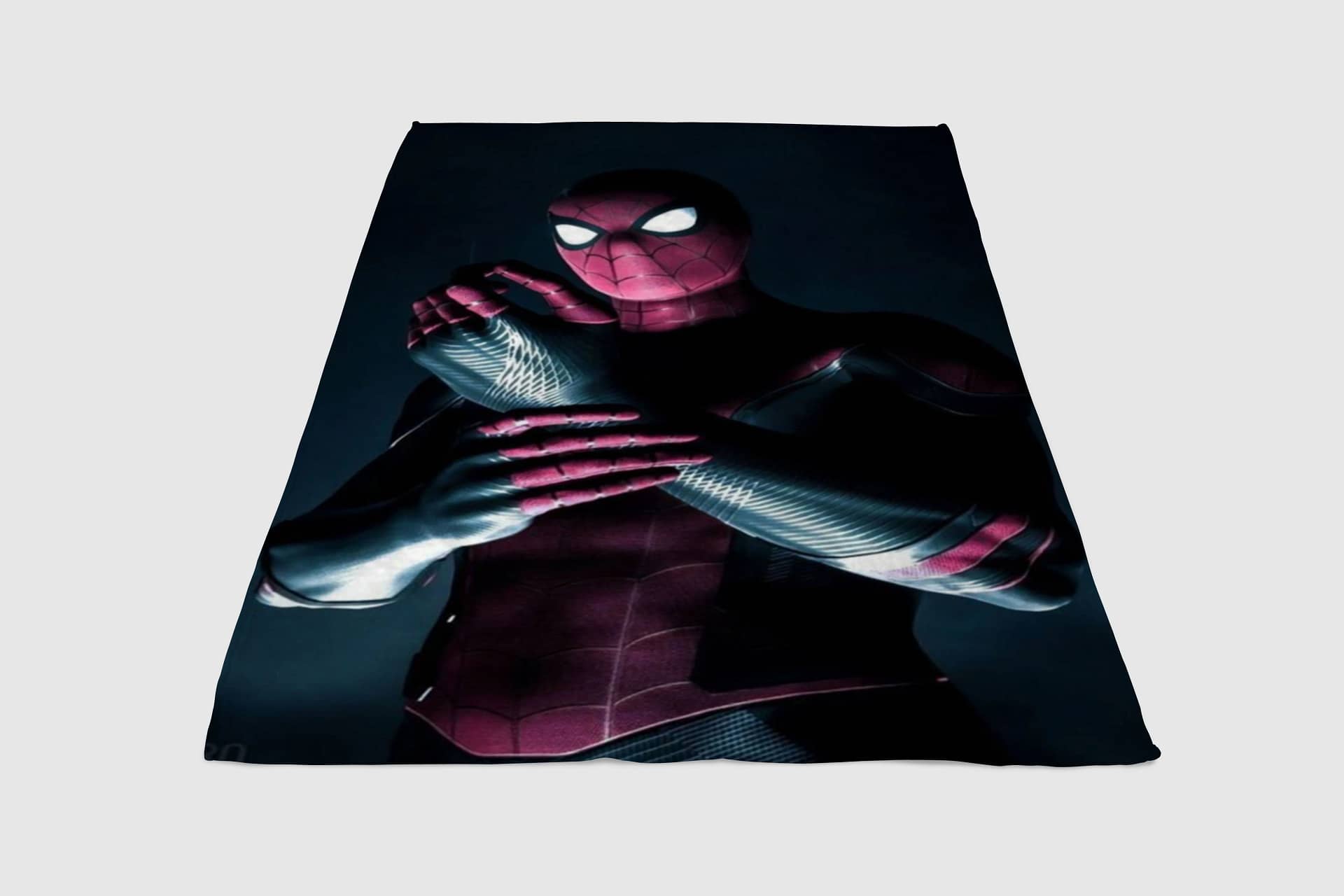 Black Spider Man Fleece Blanket