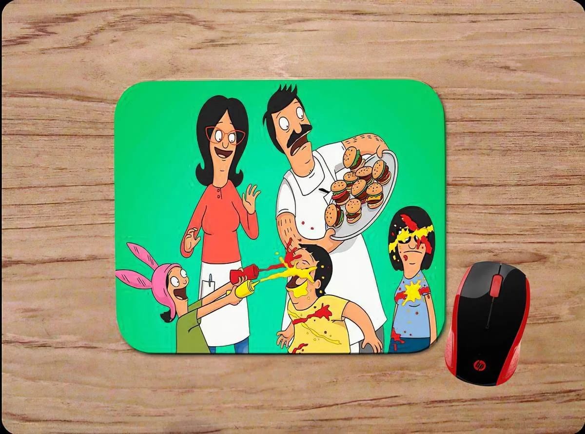 Bob'S Burgers Characters Inspired Mouse Pads