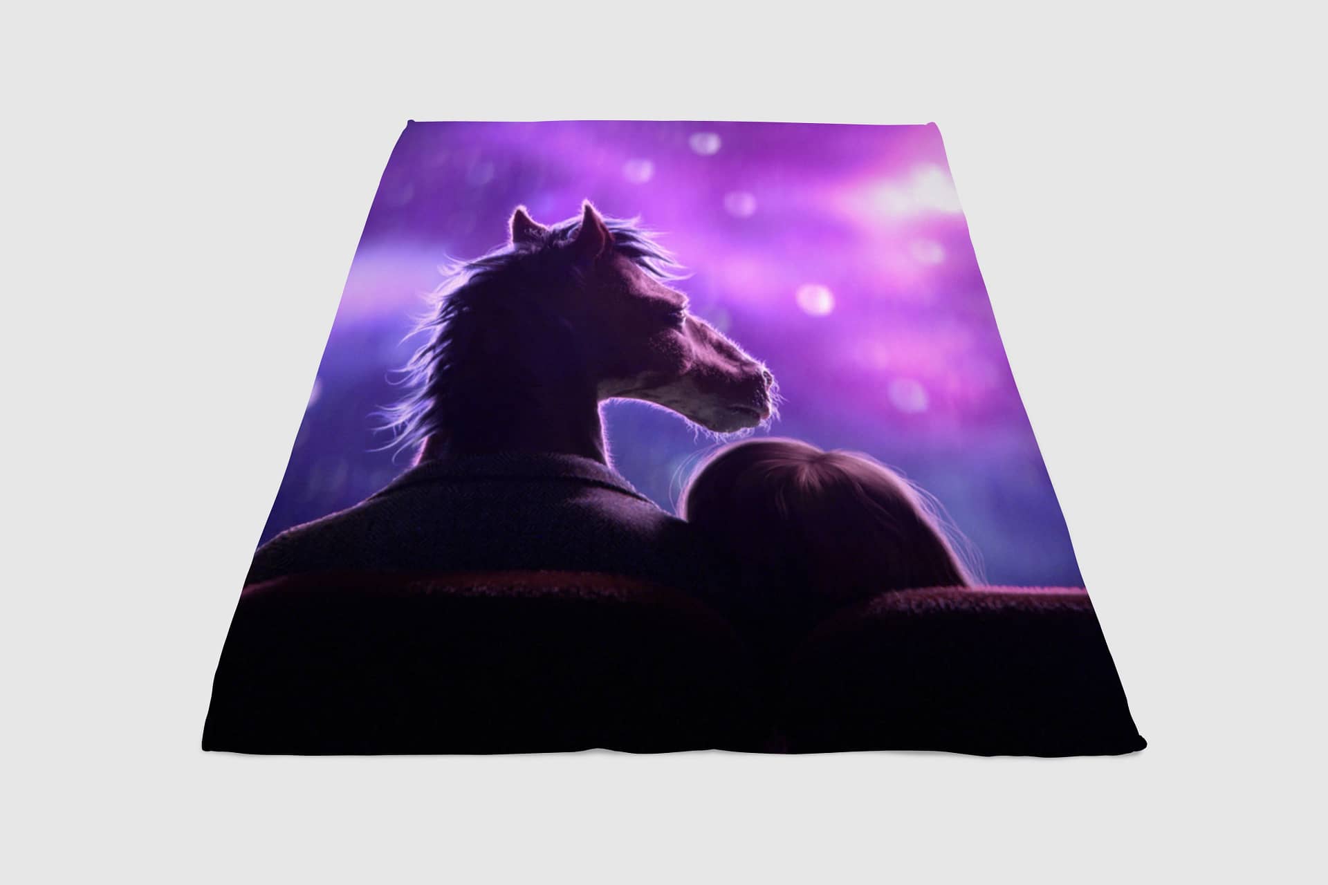 Bojack Horseman Love Fleece Blanket