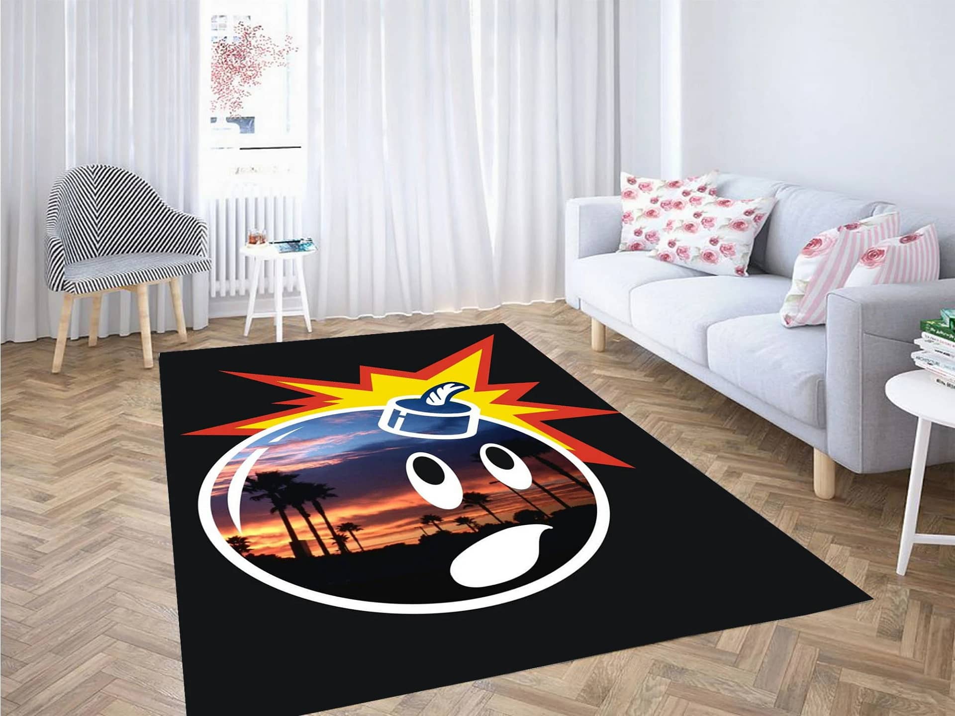 Bomb The Hundreds With Sunset Carpet Rug