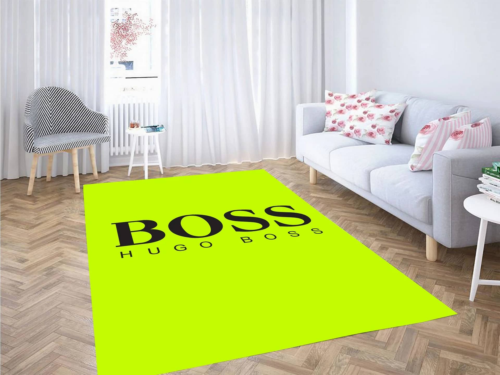Boss Huga Boss Logo Fancy Brand Carpet Rug