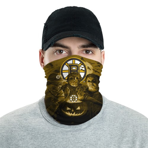 Boston Bruins Horror Team Halloween Neck Gaiter Bandana No1346 Face Mask