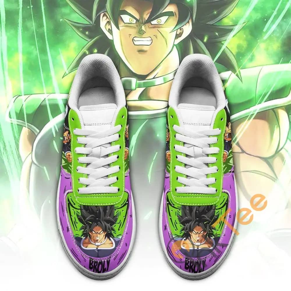 Broly Custom Dragon Ball Anime Fan Gift Amazon Nike Air Force Shoes