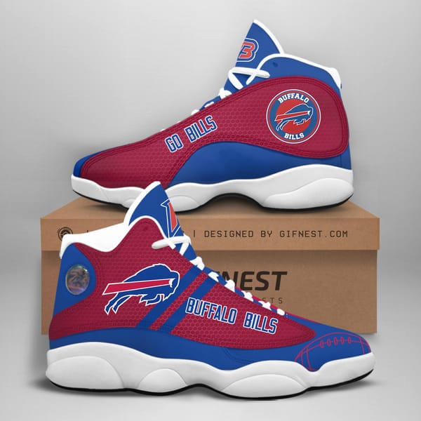 Buffalo Bills Custom No21 Air Jordan Shoes