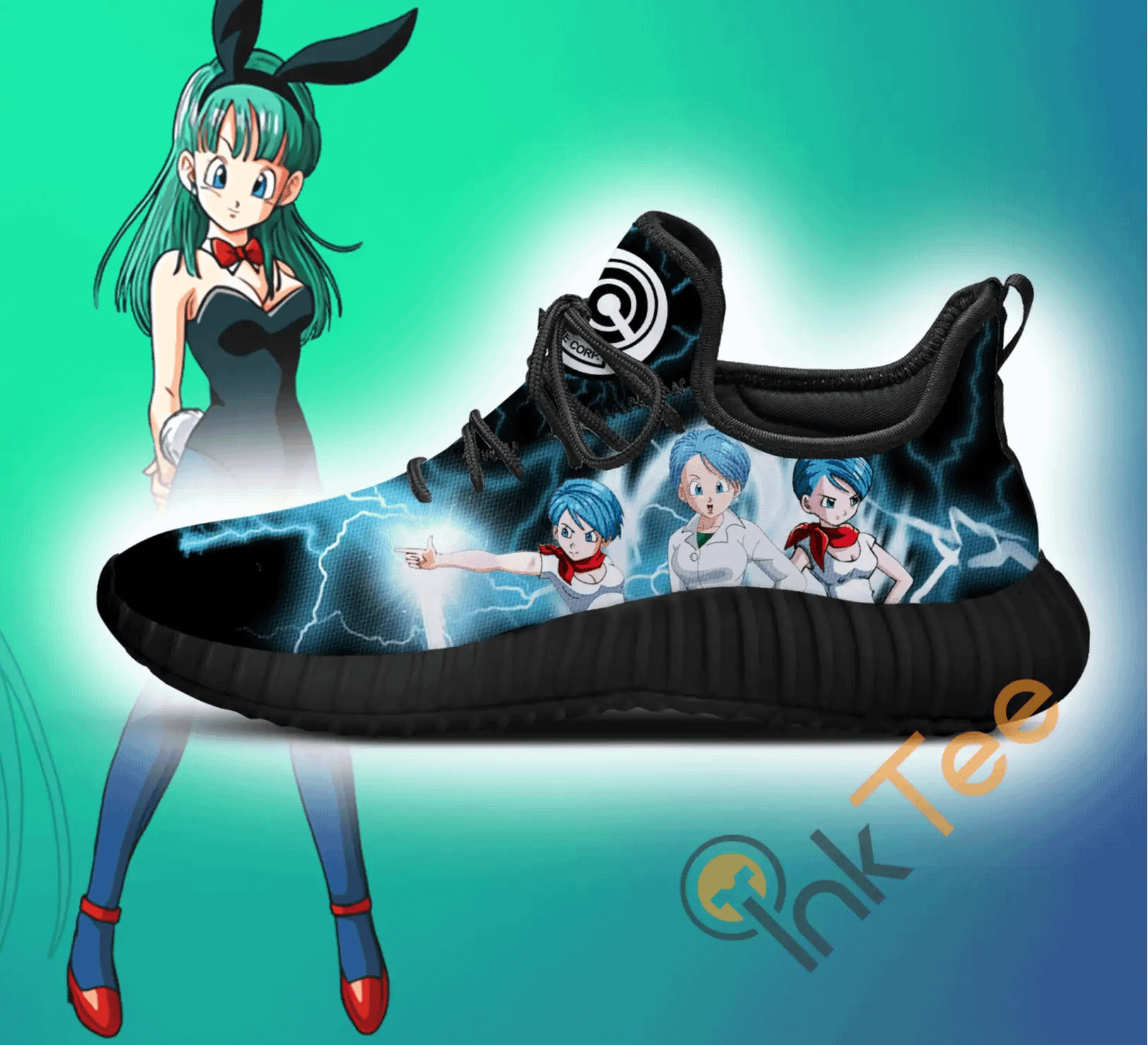 Inktee Store - Bulma Dragon Ball Anime Amazon Reze Shoes Image