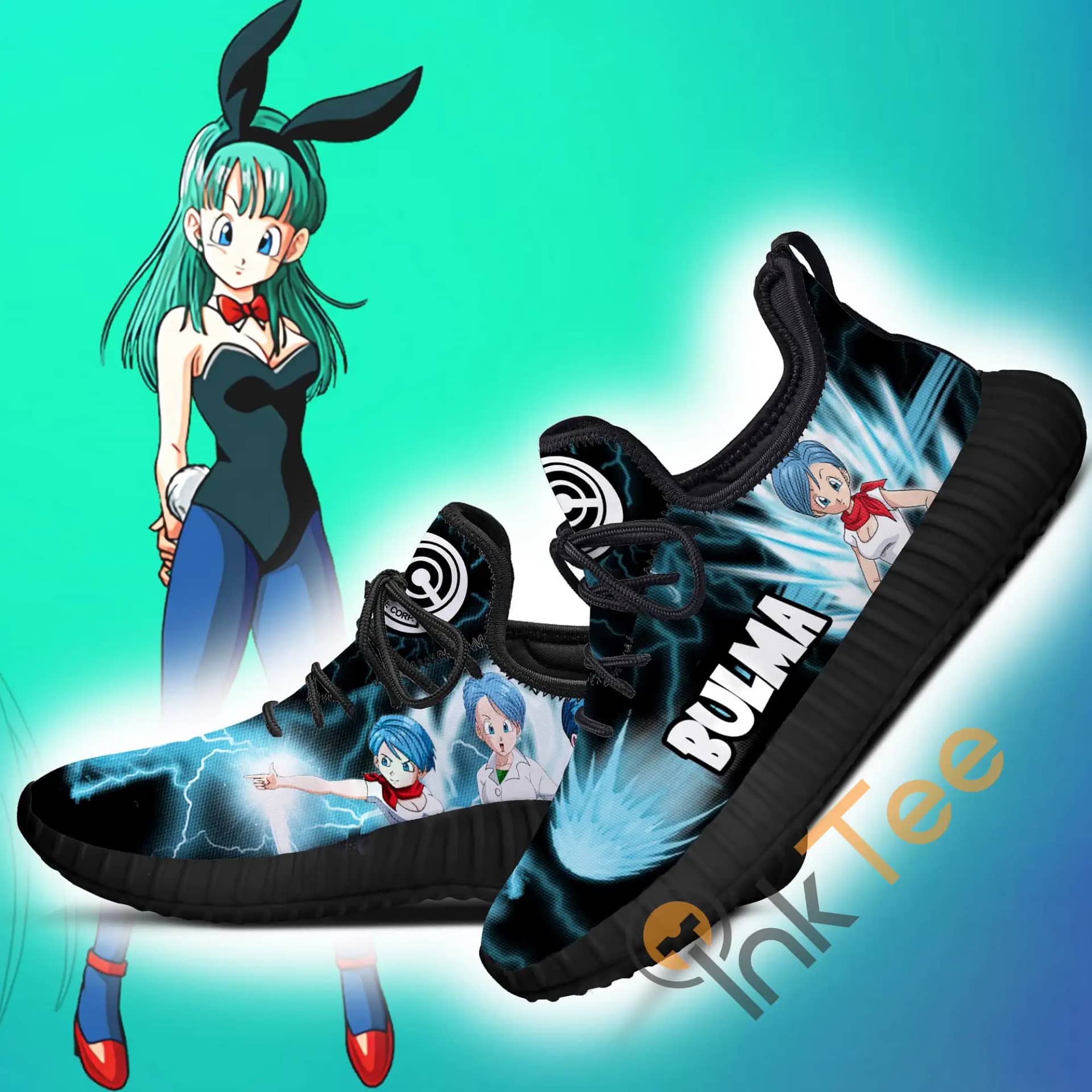 Inktee Store - Bulma Dragon Ball Anime Amazon Reze Shoes Image