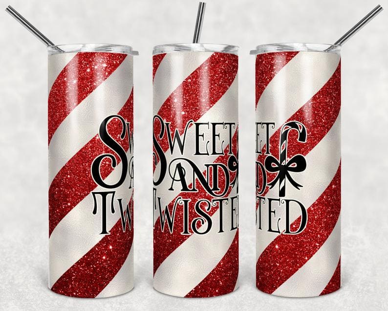 Candy Cane Sweet And Twisted Stainless Steel Tumbler