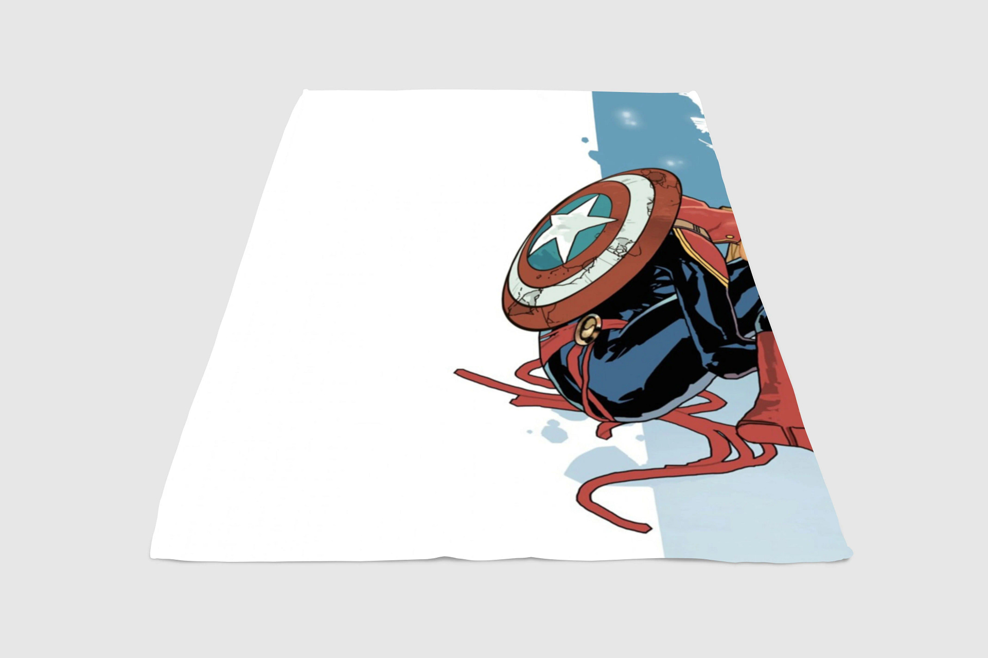 Captain America X Captain Marvel Fleece Blanket