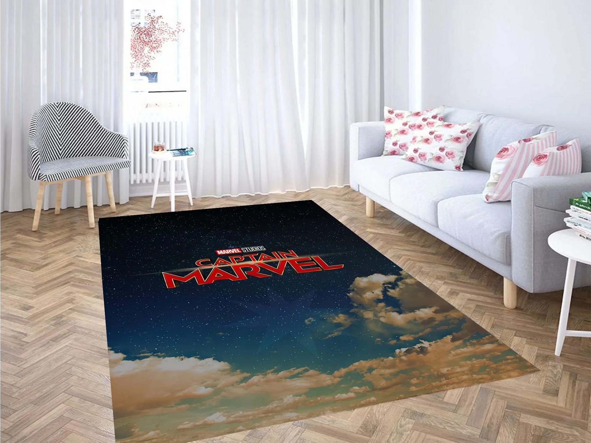 Captain Marvel Studios Carpet Rug