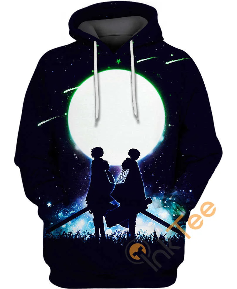 Captian Levi Ackerman And Eren Yeager Amazon Best Selling Hoodie 3D