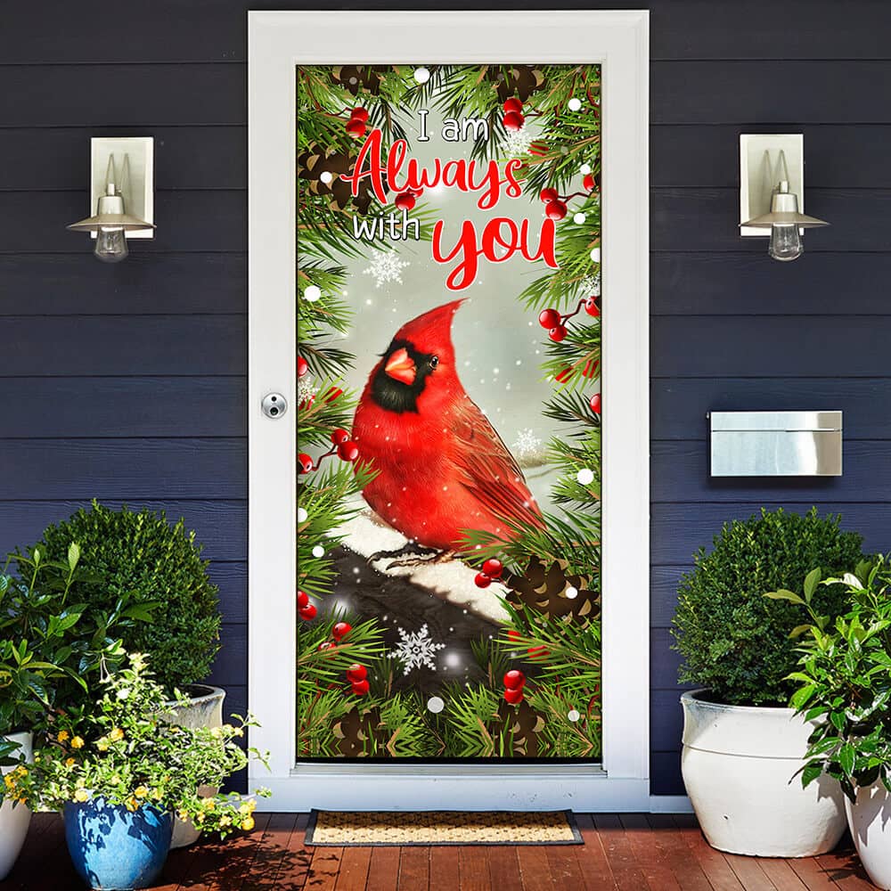 Inktee Store - Cardinal I Am Always With You Door Cover Image