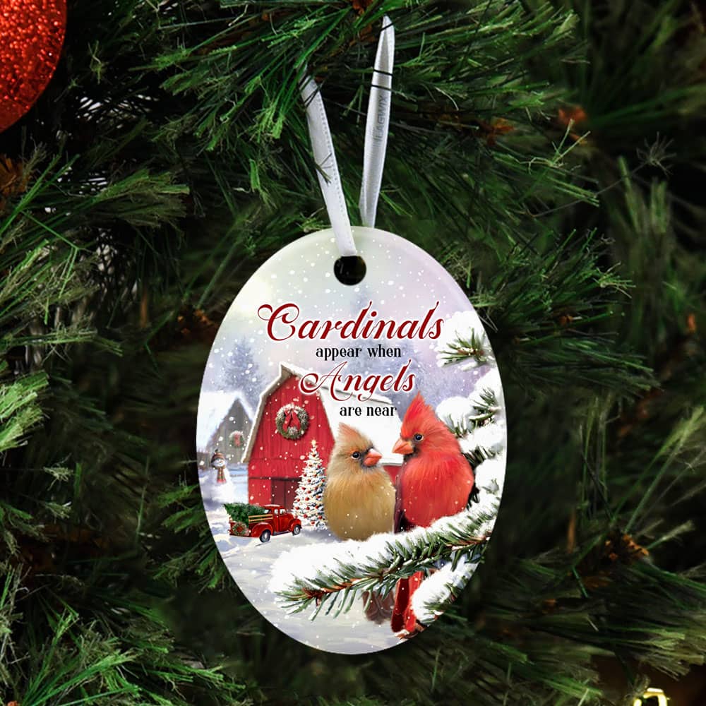 Cardinals Appear When Angels Are Near No11 Ceramic Star Ornament Personalized Gifts