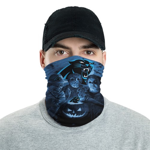 Carolina Panthers Horror Team Halloween Neck Gaiter Bandana No1478 Face Mask