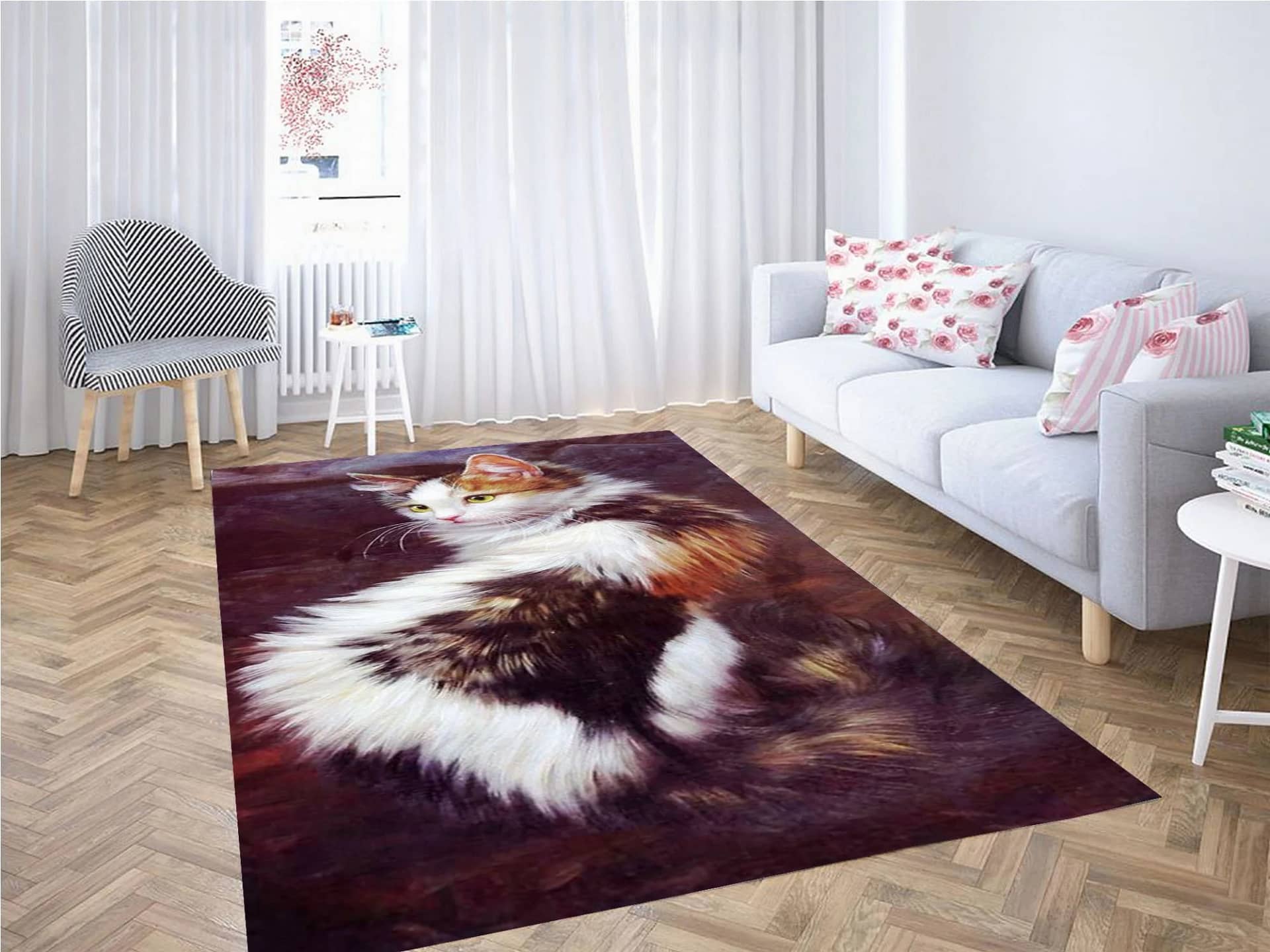 Cat Art Carpet Rug