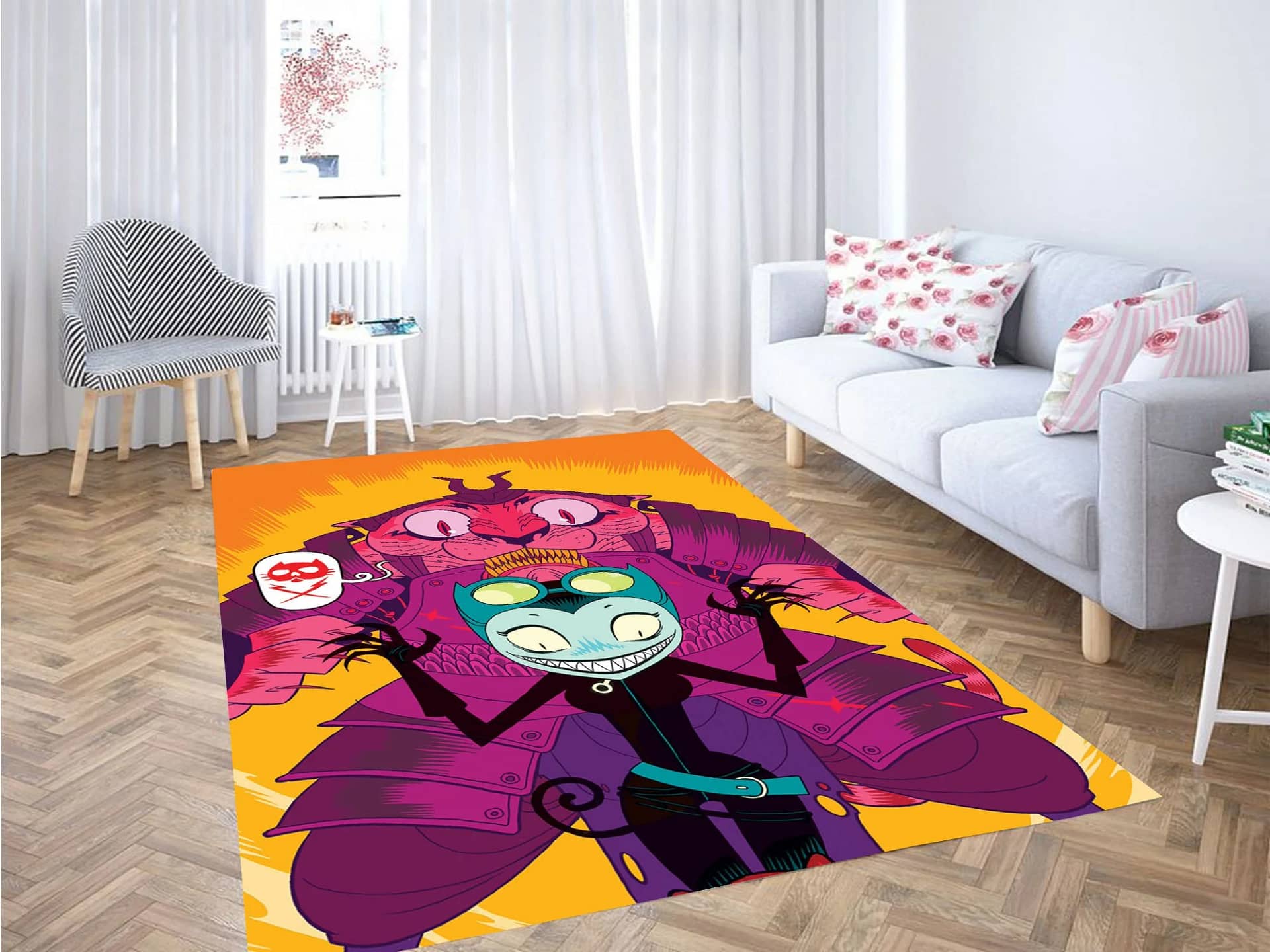 Catwoman Cartoon Carpet Rug