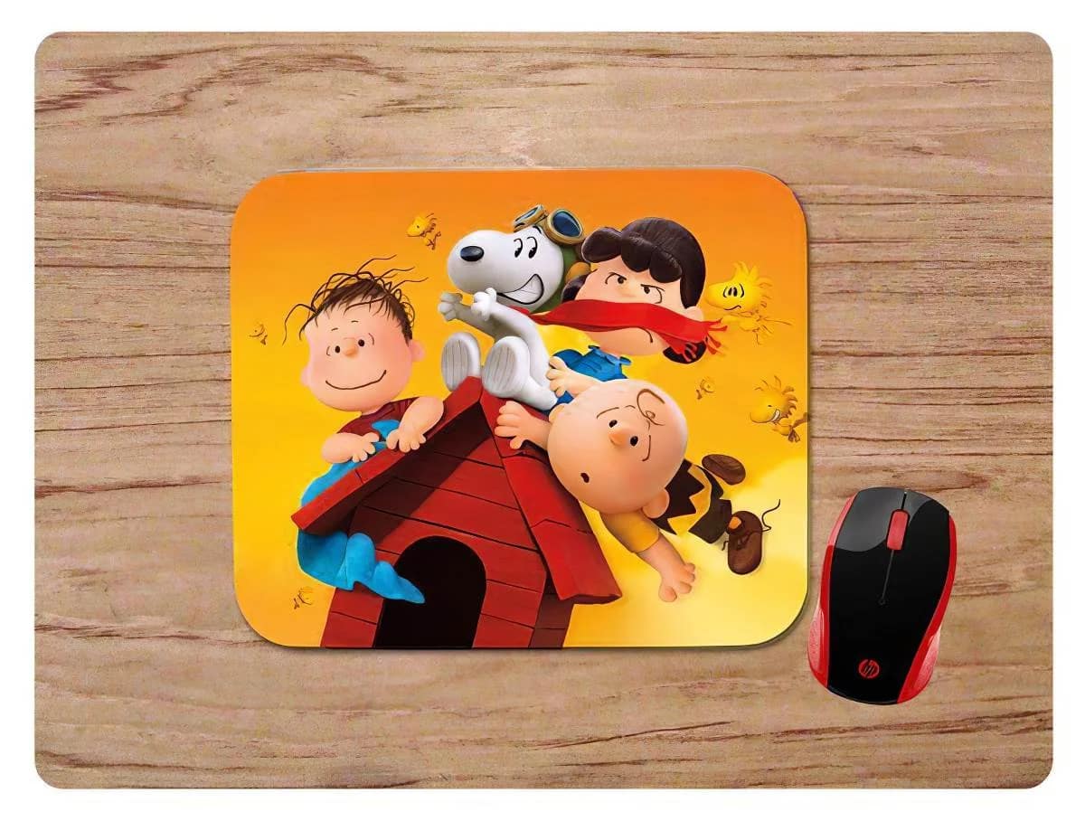 Charlie Brown And Pilot Snoopy Mouse Pads