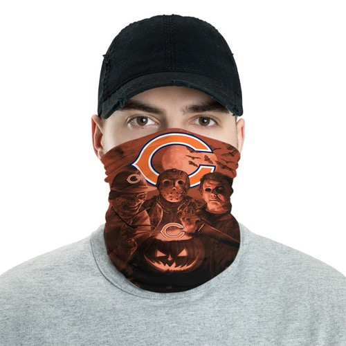 Chicago Bears Horror Team Halloween Neck Gaiter Bandana No1547 Face Mask