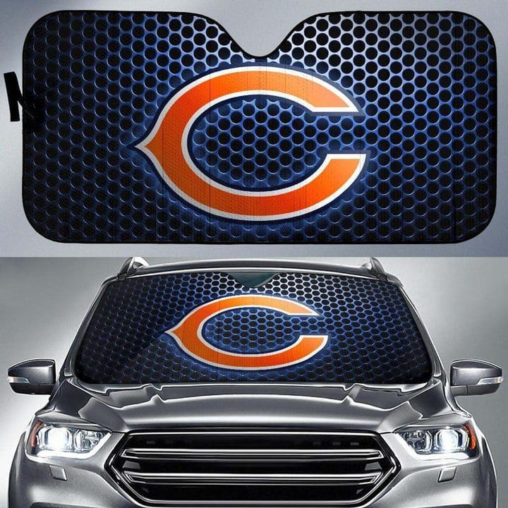 Chicago Bears Stainless No 347 Auto Sun Shade