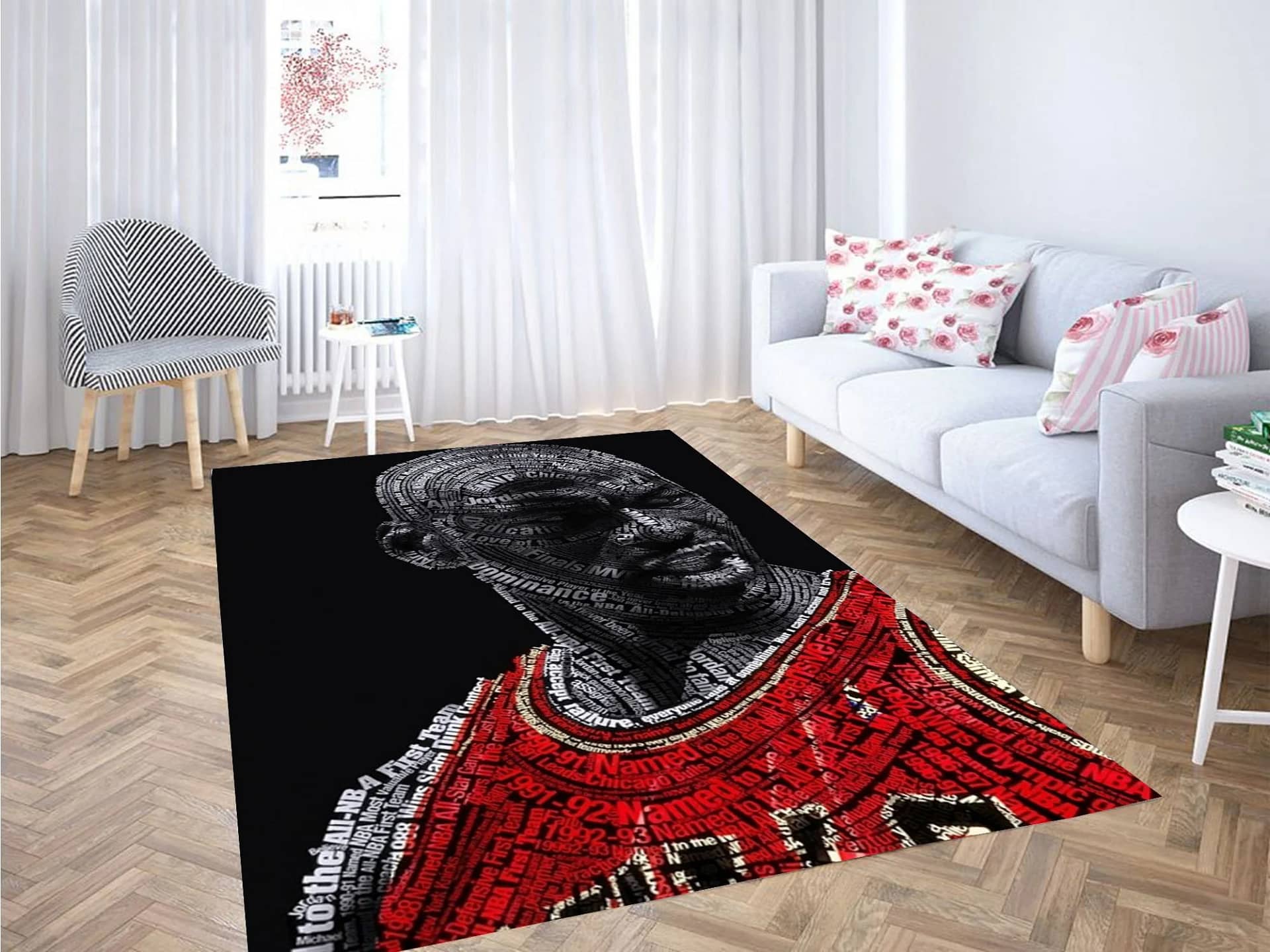 Chicago Bulls Player Carpet Rug