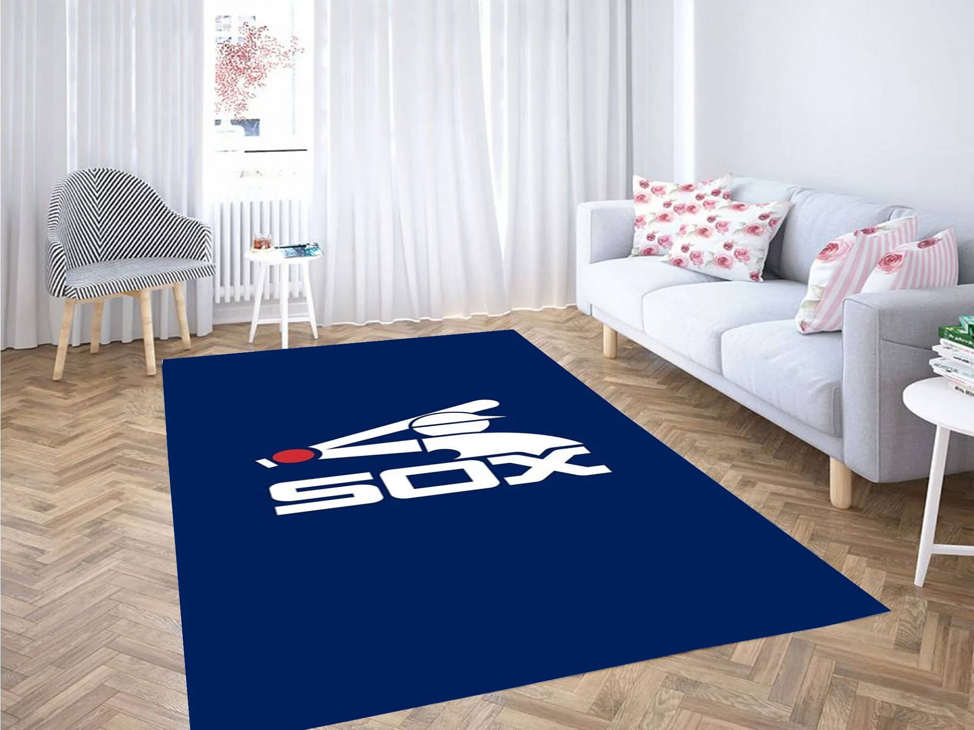 Chicago White Sox Logo Carpet Rug