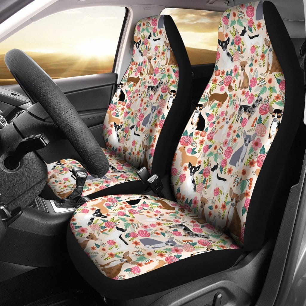 Chihuahua Dogs Pets Animals Car Seat Covers