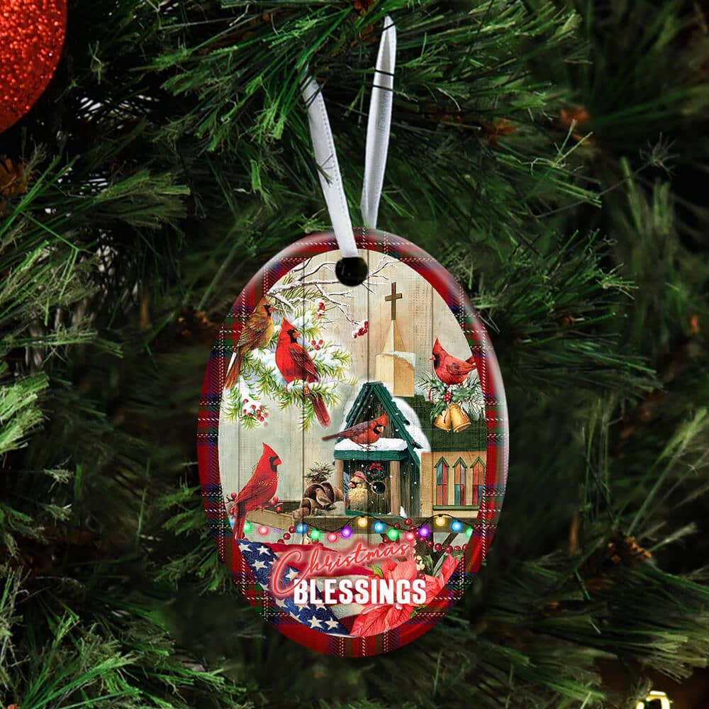 Christmas Blessings Home Ceramic Star Ornament Personalized Gifts