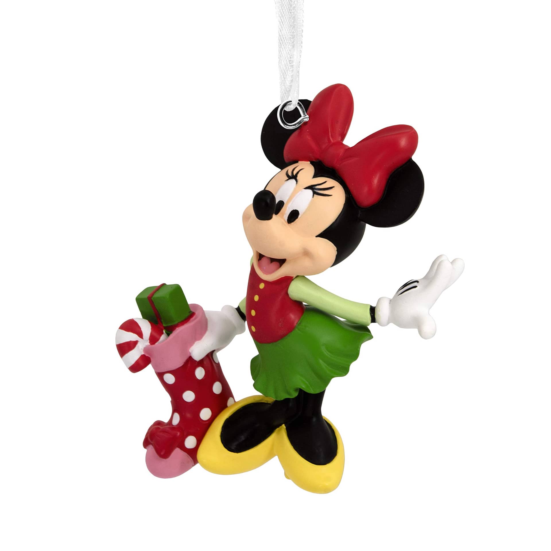Christmas Disney Minnie Mouse With Stocking Ornament Personalized Gifts