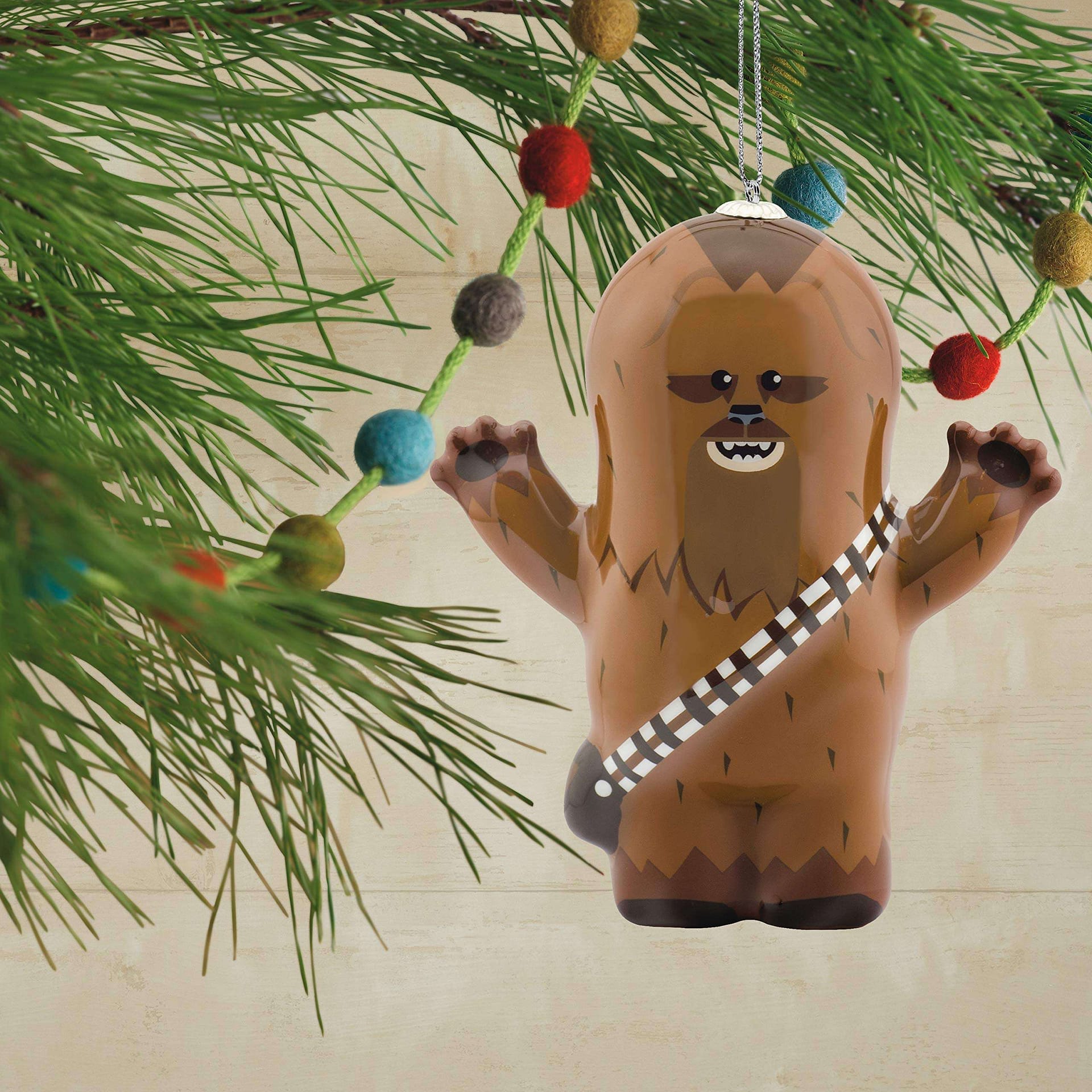 Inktee Store - Christmas Ornament Star Wars Chewbacca Decoupage Personalized Gifts Image