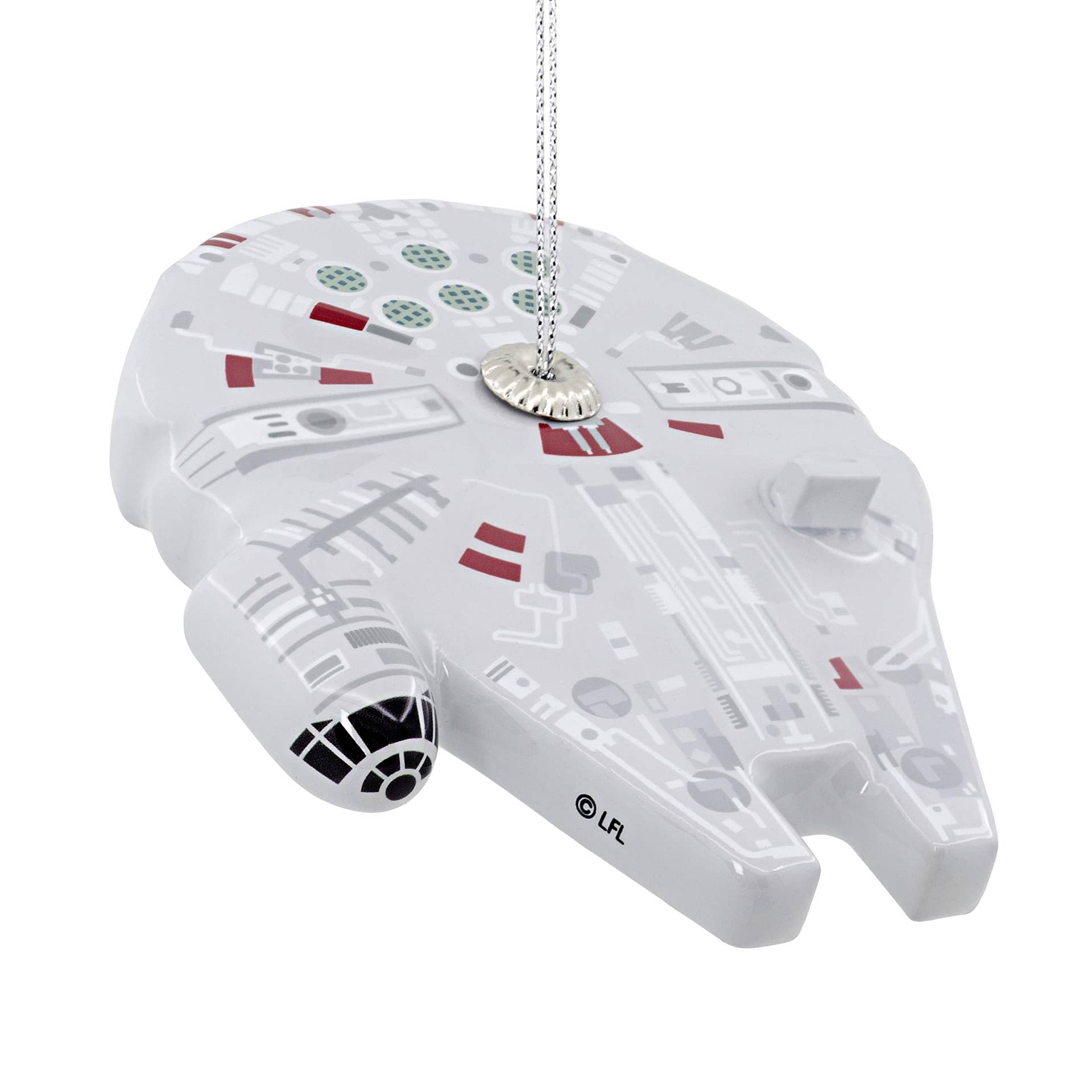 Christmas Ornament Star Wars Millennium Falcon Decoupage Personalized Gifts