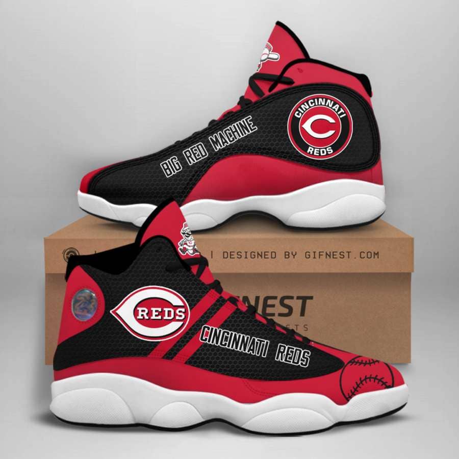 Cincinnati Reds Custom No42 Air Jordan Shoes