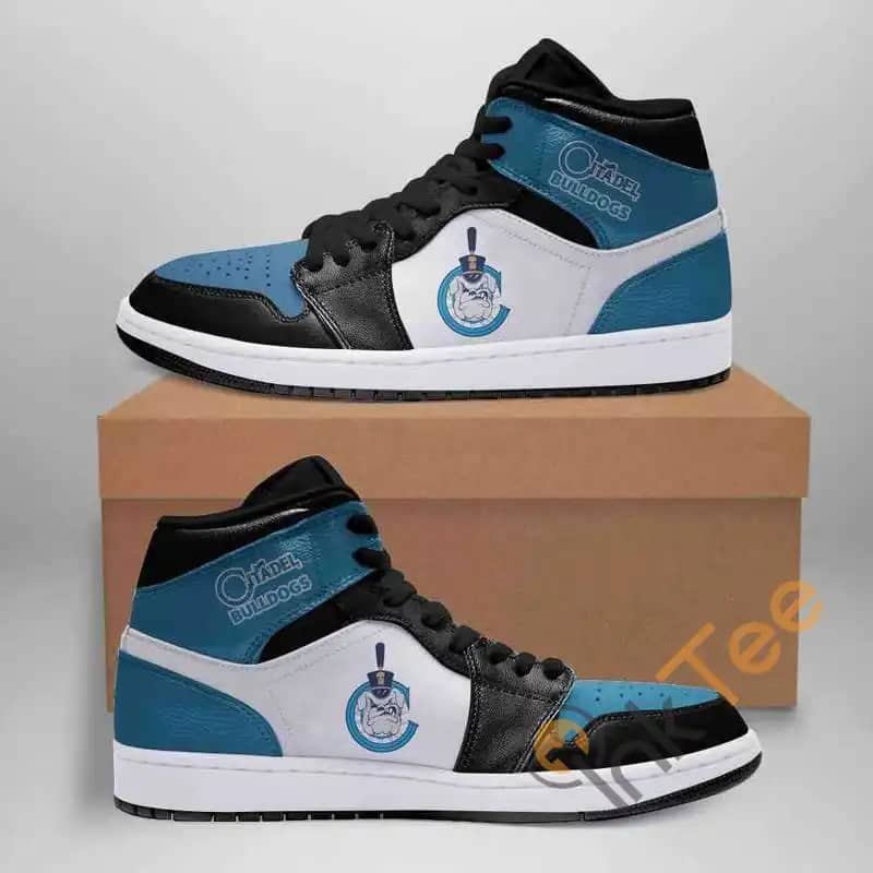 Citadel Bulldogs Ncaa Custom It504 Air Jordan Shoes