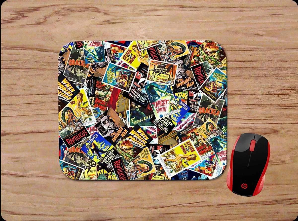 Classic Horror Sci Fi Thriller Movie Mouse Pads