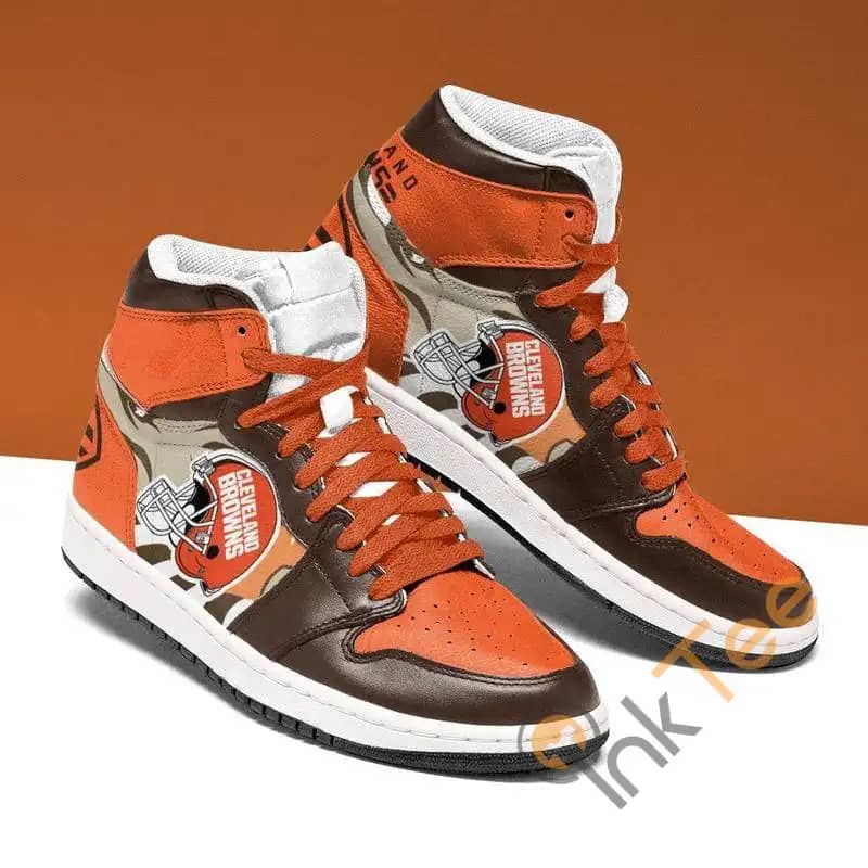 Cleveland Browns Football Custom Sneakers It539 Air Jordan Shoes