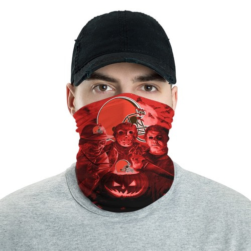 Cleveland Browns Horror Team Halloween Neck Gaiter Bandana No1666 Face Mask