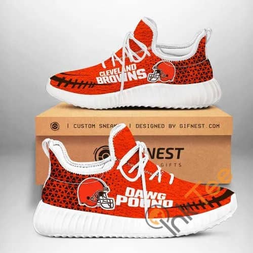 Cleveland Browns Team Customize Yeezy Boost