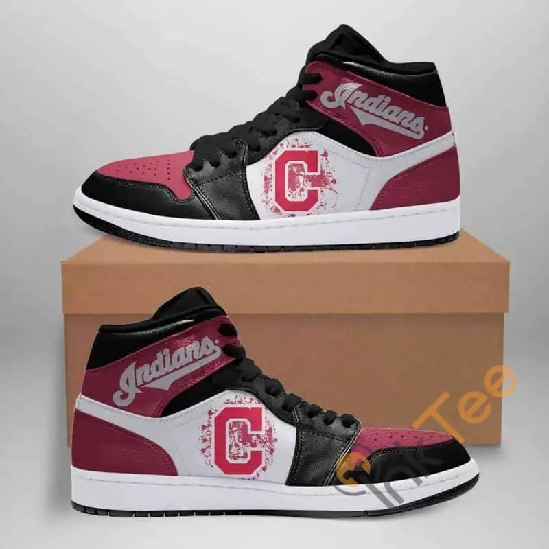 Cleveland Indians Mlb Custom It545 Air Jordan Shoes