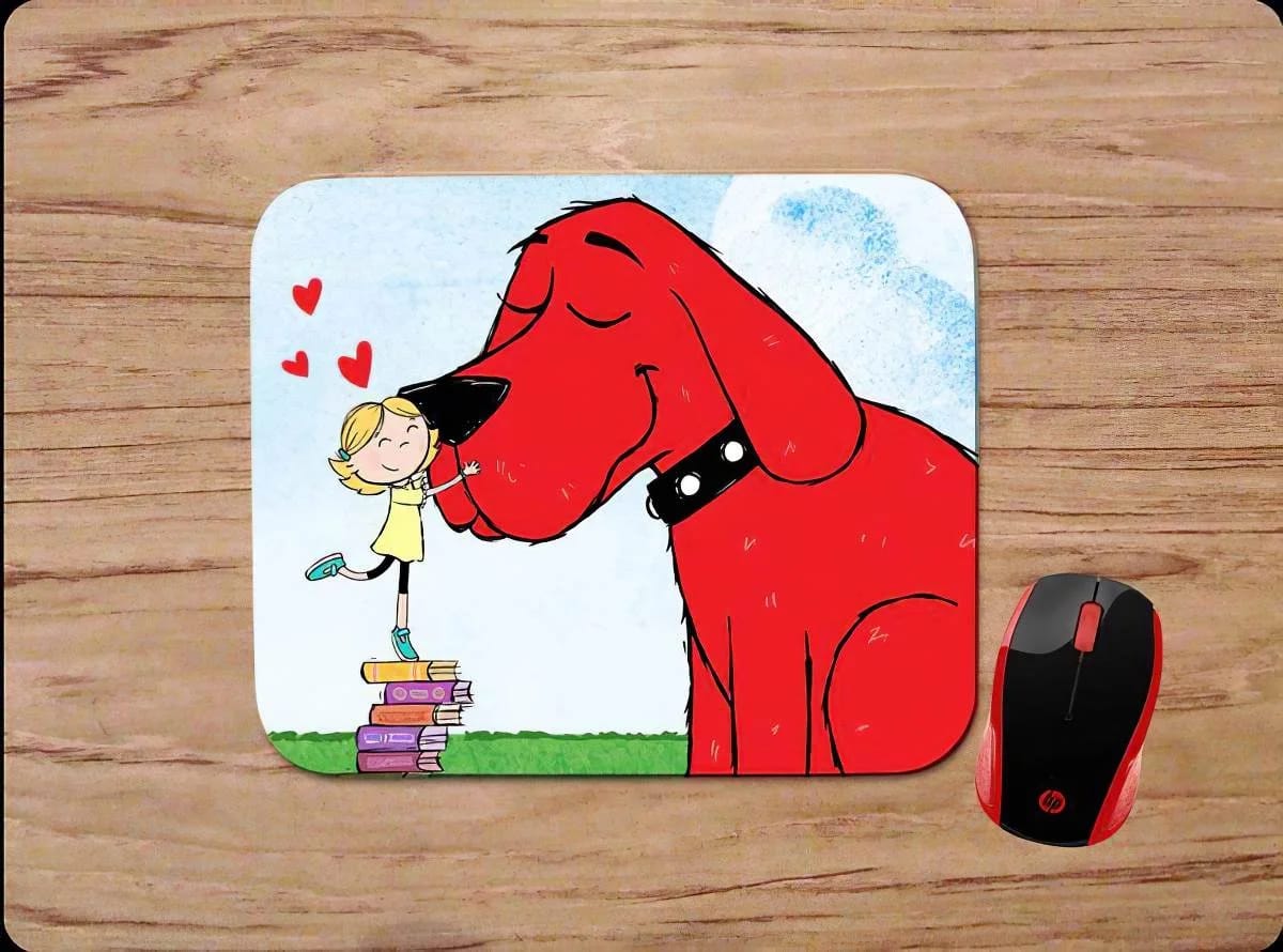 Clifford The Big Red Dog Emily Elizabeth Inspired Mouse Pads