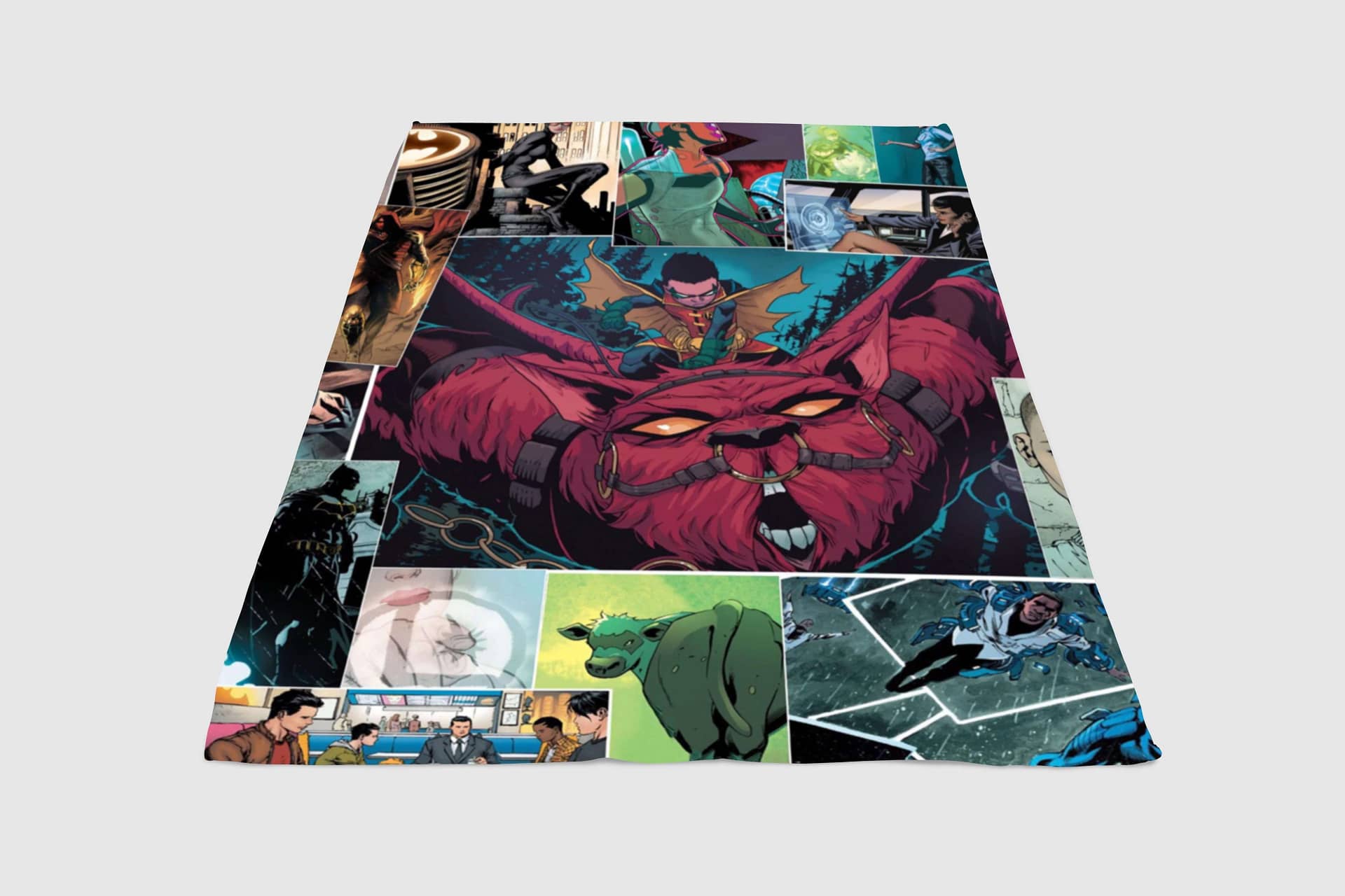 Collage Art Comic Dc Fleece Blanket
