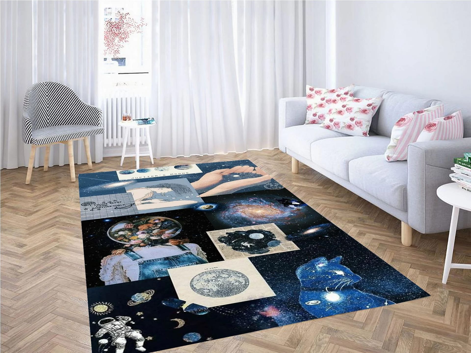 Collage Wallpaper Carpet Rug