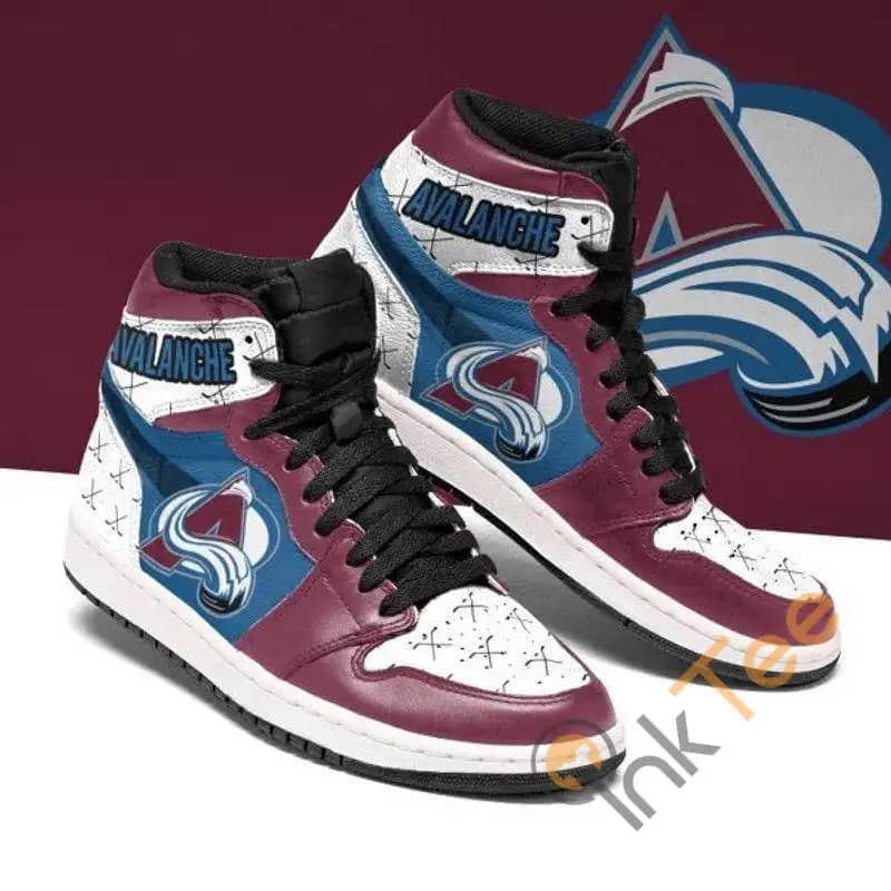 Colorado Avalanche Ice Hockey Custom It556 Air Jordan Shoes