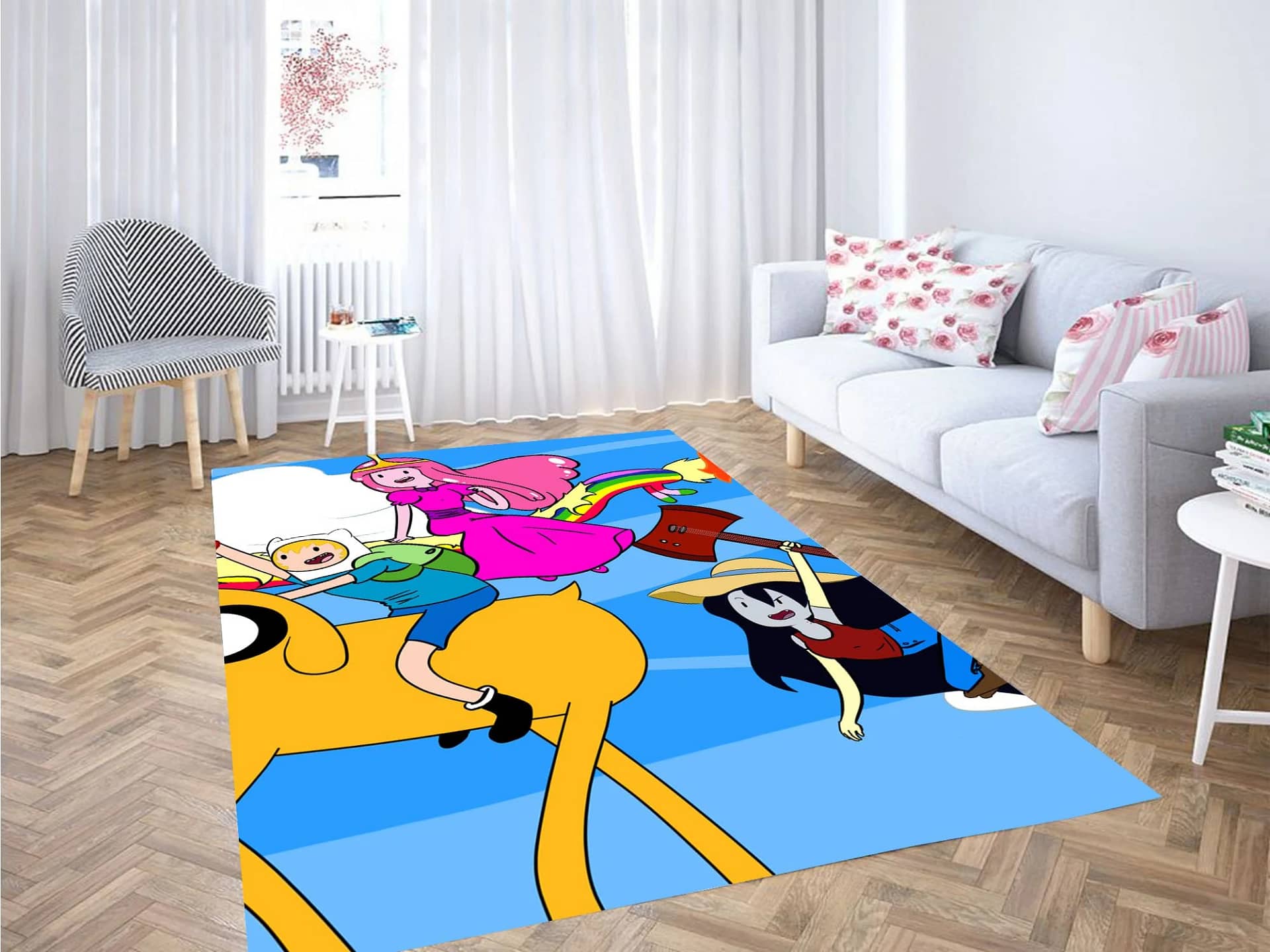 Colorful Adventure Time Carpet Rug