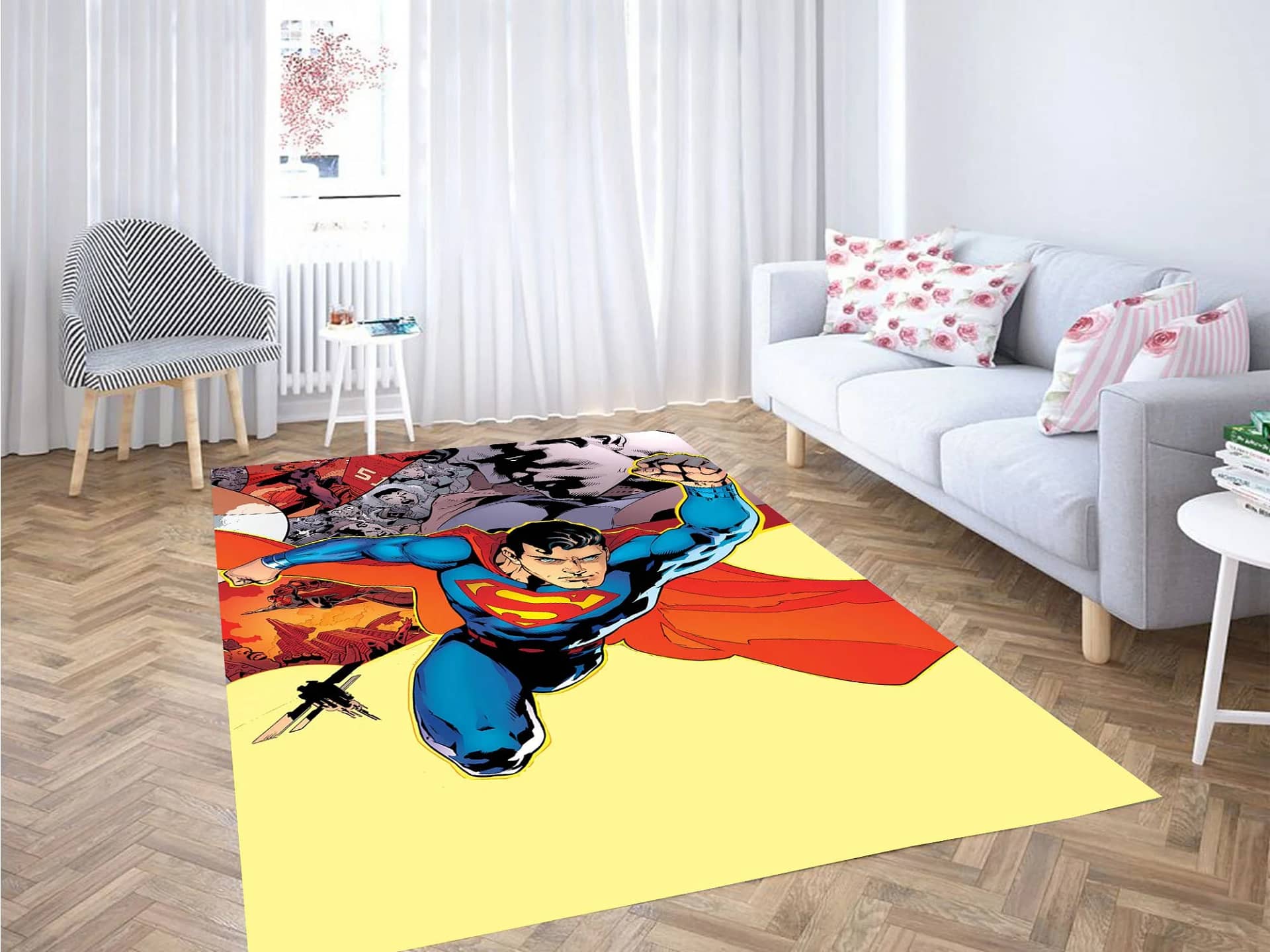 Comic Superman Carpet Rug