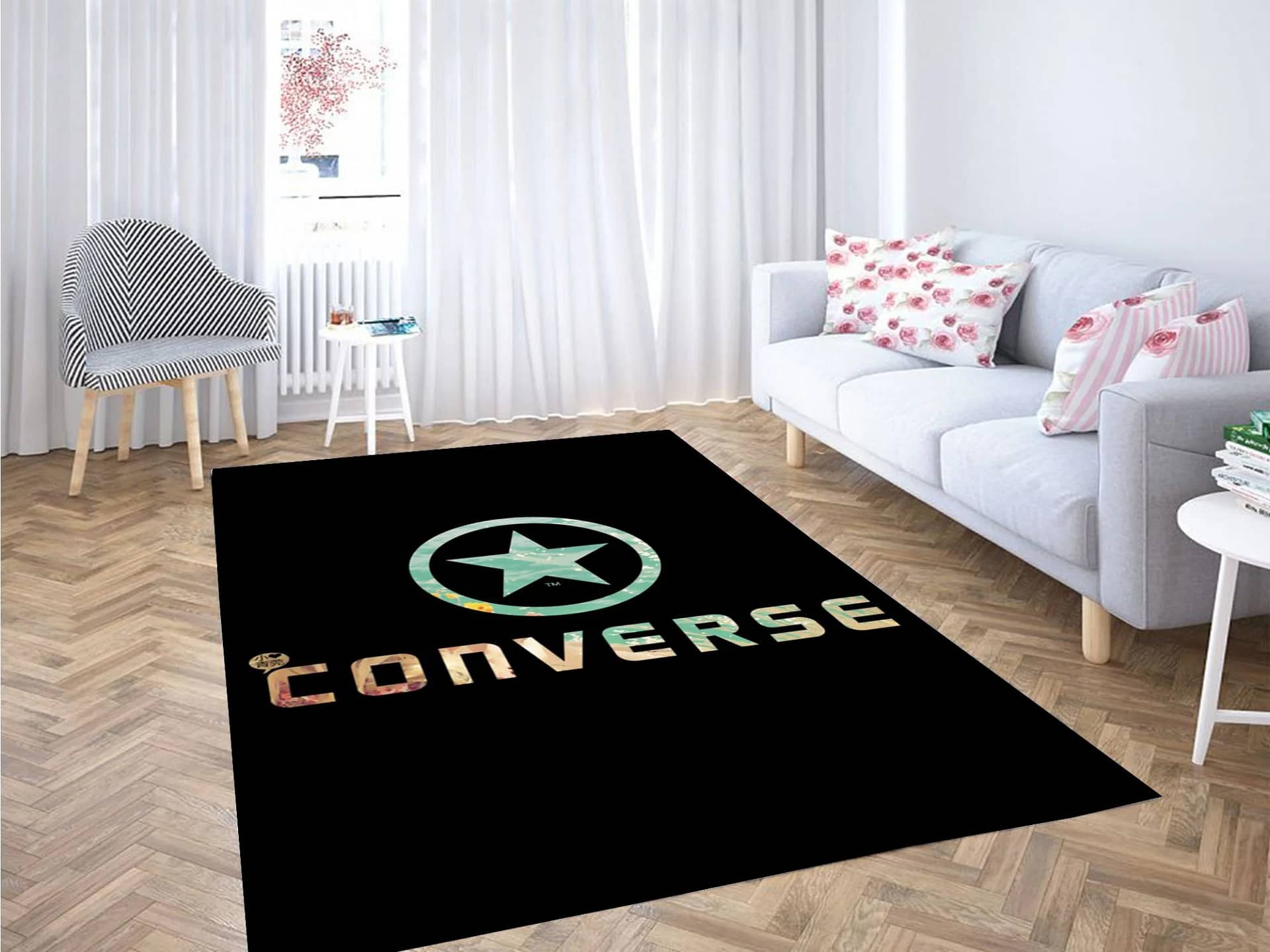Converse Wallpaper Carpet Rug